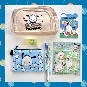 💙(POCH317) Pochacco Adorable 8-Piece Pencil Case Bundle!